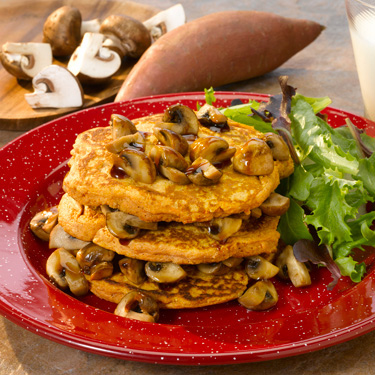 sweet potato pancakes mushrooms 500